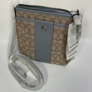 Coach Crossbody Bag in Gray and Tan